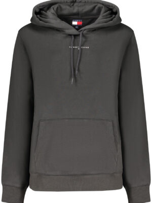 SUDADERA TOMMY HILFIGER NEGRA CON CREMALLERA PARA MUJER