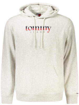 SUDADERA TOMMY HILFIGER GRIS CON CREMALLERA PARA HOMBRE