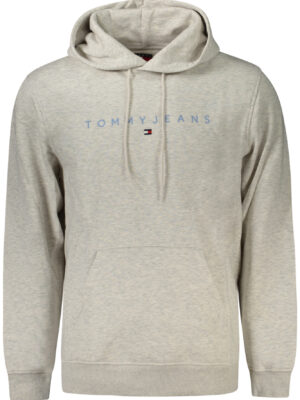 SUDADERA TOMMY HILFIGER GRIS CON CREMALLERA PARA HOMBRE